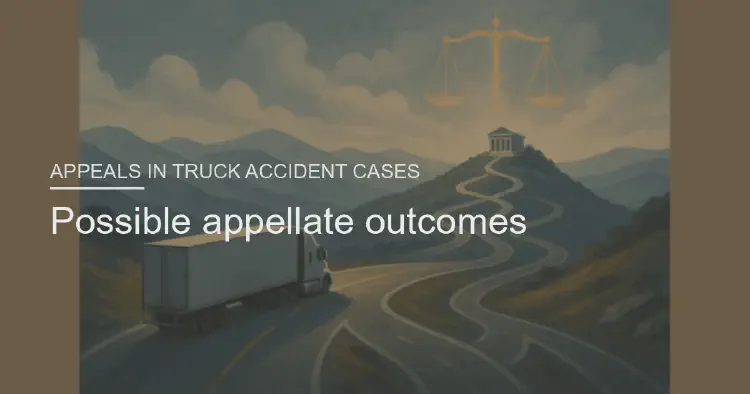 Possible appellate outcomes