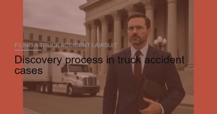 Discovery process in truck accident cases