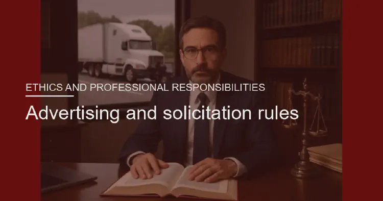 Advertising and solicitation rules