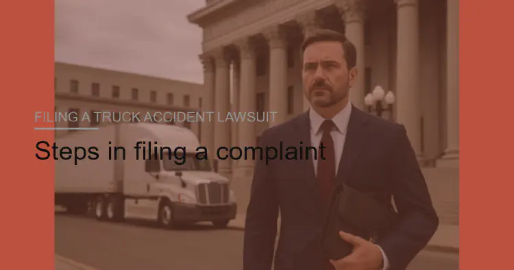 Steps in filing a complaint