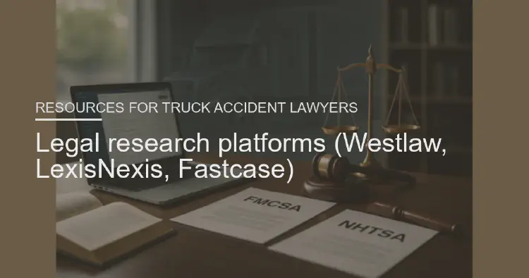 Legal research platforms (Westlaw, LexisNexis, Fastcase)
