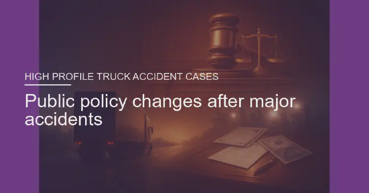 Public policy changes after major accidents