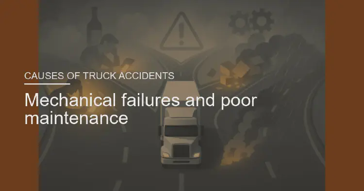 Mechanical failures and poor maintenance