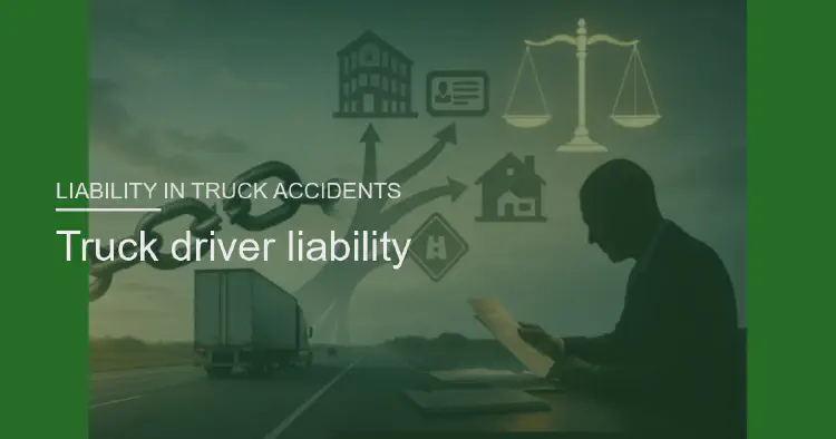 Truck driver liability
